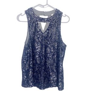 Maurice’s lace sleeveless top size large NWT j